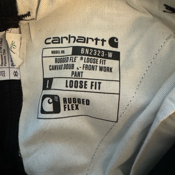 Carhartt Womens Rugged Flex Loose Fit Canvas Double-Front Work Pant Size 16S - Picture 7 of 10